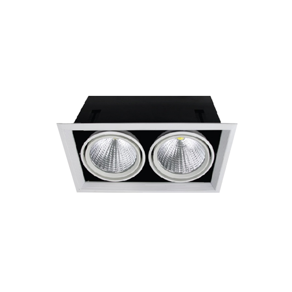 2x30W/3000K | 4800Lm / Белый / FL-LED Grille-111-2 | - Светодиодный карданный светильник FOTON LIGHTING